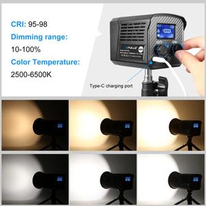 Luce Video da Studio PULUZ 60W a Prezzo di Fabbrica, Temperatura Colore Duale 2500K-6500K, Luce di Riempimento Fotografica ad Alto CRI - Product Image 4