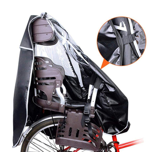 Copertura antipioggia per bicicletta per sedile posteriore per bambini copertura antipioggia per seggiolino bici con finestra trasparente - Product Image 2