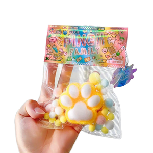 Soft Plush Paw Vent Toy TPR <b>Cat</b> Claw Stress Relief Fidget Funny <b>Squishy</b> Squeeze Toys - Product Image 1