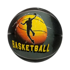 2021 new design Eco-friendly size 7 rubber deflated basketball with customized logo