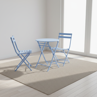 Chaise et table pliantes en métal populaires sur Internet Chaise balançoire extérieure simple pour café et dessert Inspiré par la boutique de thé au lait