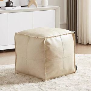 Bán buôn hiện đại vuông da pouf thoải mái storable <span class=keywords><strong>footrest</strong></span> cho phòng khách phòng ngủ mềm footstool với thiết kế thời trang - Product Image 1
