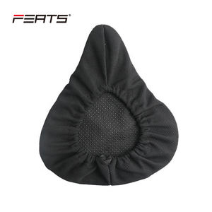 FERTS Fat Shape 270x240mm Polyester + <span class=keywords><strong>GEL</strong></span> avec des points antidérapants <span class=keywords><strong>sur</strong></span> le dos et des bandes bouclées pour l'ajustement de la housse de <span class=keywords><strong>selle</strong></span> coussin de siège - Product Image 2