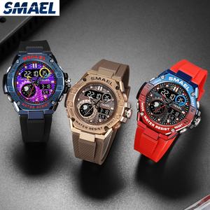Reloj Deportivo SMAEL 8068, Digital y Analógico, Cronómetro, Alarma, Resistente al Agua 50 Bar, Correa de Plástico, para Hombre y Mujer - Product Image 6