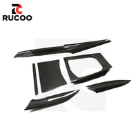 Revêtement intérieur central en fibre de carbone sèche pour BMW G80/G81/M3/G82/G83/M4/G87/M2, garniture de tableau de bord, panneau de console centrale, remplacement