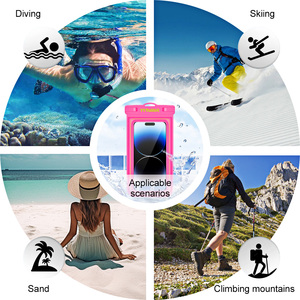 New IPX8 nổi điện thoại di động Pouch không thấm nước cảm ứng điện thoại thông minh túi nước bằng chứng trường hợp điện thoại - Product Image 5