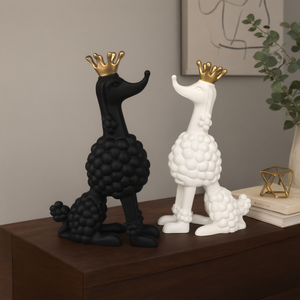 Figurine de chien bouledogue en résine Etechan, sculpture d'art moderne, décoration d'intérieur - Product Image 3