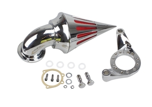 Kit filtre d'admission d'air pour Harley Davidson, universel avec couvercle de pointe chromé de moto, carburateur Delphi v-twin - Product Image 2