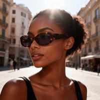 CONCHEN Lunettes de soleil polarisées ovales vintage en acétate avec logo personnalisé, montures épaisses tendance pour femmes, vente en gros