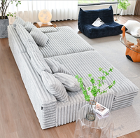 Canapé-lit d'angle convertible en tissu, extensible, sans accoudoirs, en mousse, taille double, livraison gratuite