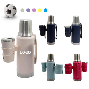 Thermos in Acciaio Inox da 1300ml con Isolamento Sottovuoto, Mantiene Caldo/Freddo 12-24 Ore, per Campeggio, Include Due Tazze Piccole - Product Image 1