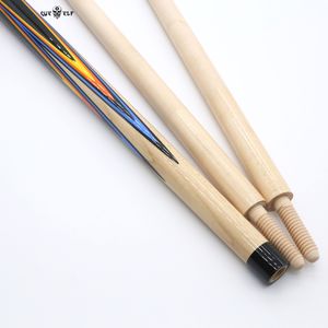 Xmlinco high quality 530g wood joint billiard sticker decal carom cue with double shaft