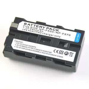 LEDビデオライトリチウムバッテリーNP-F550 NP-F570 2400mAhビデオライトニュースフィルライトリチウムバッテリー