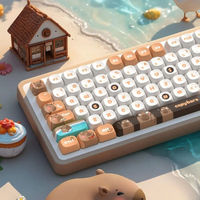 112 Keys Capybara Keycaps Cute Personalized Keycap Game Key Cap PBT DYE SUB Cherry MX Switch for Mechanical Keyboard