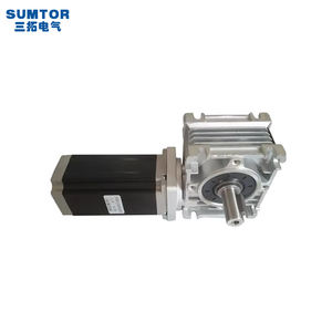 NMRV 30 웜 감속기 및 스테핑 모터 Nema 23 웜 기어 모터 <span class=keywords><strong>24V</strong></span> - Product Image 3