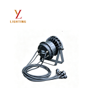 Projecteur LED PAR 54x3W RGBW multicolore à intensité variable, étanche IP65, DMX, pour éclairage de scène