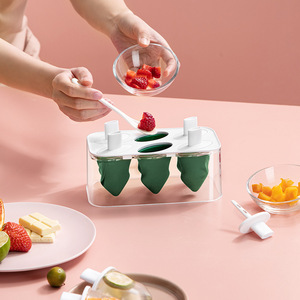 Creative Six Compartment Tree Ice Cream Mold <b>Silicone</b> Food Grade Popsicle <b>Stick</b> Mold DIY Ice Cream Tools - Product Image 1