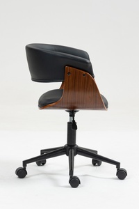 Sedia da ufficio moderna minimalista ergonomica con Lift-Off con schienale rimovibile rimovibile cuscino in pelle - Product Image 3