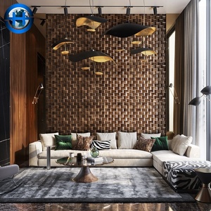 Panneaux de lattes en chêne blanc pour mur en noyer, panneaux autocollants solides, placage naturel, panneau acoustique en <span class=keywords><strong>bois</strong></span> rainuré - Product Image 6