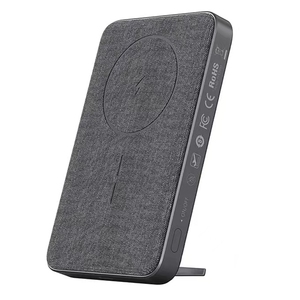 NOUVEAU Fabric PD20W 15W Portable 5000mah 10000mah Chargement rapide Mini Slim Magnetic Wireless Charger Power Bank avec support de téléphone - Product Image 1