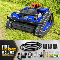 Tondeuse à fléaux télécommandée, broyeur sur chenilles diesel multifonction, coupe-herbe sans fil 50cm 60cm 80cm 90cm