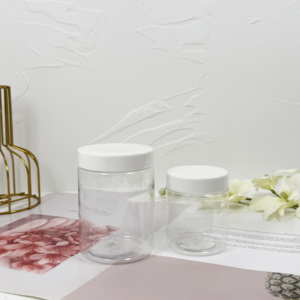 Tarro de crema de plástico transparente de 4oz, 5oz, 6oz, tarros de miel para alimentos PET - Product Image 2