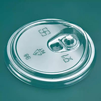 Couvercle de tasse à thé Boba en plastique jetable pour boissons et café servant de bouchon de bouteille pratique