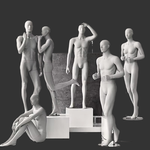 Maniquí masculino de exhibición de ventana, maniquí de <span class=keywords><strong>cuerpo</strong></span> completo de pie para hombres sentados, maniquí de <span class=keywords><strong>cuerpo</strong></span> <span class=keywords><strong>entero</strong></span>, maniquí de <span class=keywords><strong>hombre</strong></span> blanco mate - Product Image 1