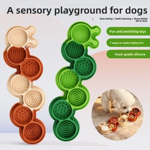 Gamelle anti-glouton en silicone, tapis à lécher, jouet pour chat, jouets pour chien, puzzle, gamelles pour animaux, accessoires, produits et fournitures - Product Image 1