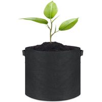 Pots en tissu pour plantes non tissé de 25 gallons avec poignée Sac de culture du fournisseur de jardin à bas prix pour l'utilisation au sol Pots de fleurs et jardinières