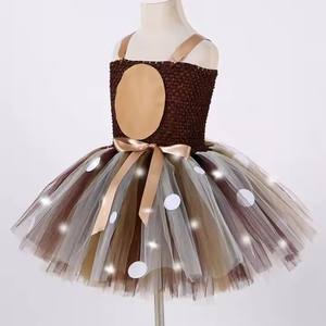 Nouvelles robes de princesse en tulle LED pour filles, costumes d'anime pour Noël - Product Image 4