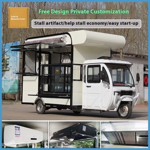 <strong>Commercial</strong> Electric <strong>Food</strong> Truck Towable Breakfast Fast <strong>Food</strong> Catering <strong>Cart</strong> Ice Cream Truck 220v Stainless Steel - Product Image 5
