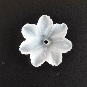 F21 16mm 18mm Fait à la main Fleur de quartz givré à sept pétales - Product Image 1