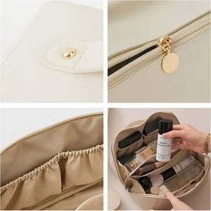 <b>Large</b> Capacity Customized Cosmetic <b>Bag</b> Travel Organizer <b>Makeup</b> Organizer Multi-functional Brush Pouch <b>Bag</b> PU Leather Cosmetic Ba - Product Image 6