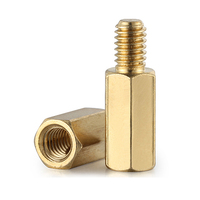 Entretoises hexagonales cylindriques M2 M3 M4 M5 M6 M7 M8 M10 en acier inoxydable, cuivre pur, laiton, plaquées sur mesure, avec filetage mâle/femelle pour PCB