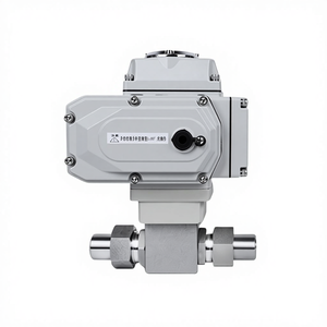 Katup Bola Tekanan Tinggi Listrik Q911N-320P Sambungan Ulir NPT Pengelasan Katup Pengatur Hidrolik Gas Alam CNG OEM - Product Image 1