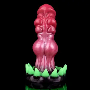 2023 New Arrivals Fantasy Knot Dildos Life-Like Monster Penis Luminous Silicon Sex Toys With Sucker