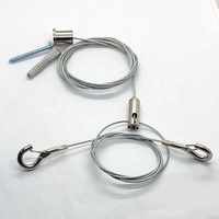Kit de suspension accessoire de rail pince à câble avec mousqueton pour accrocher des enseignes