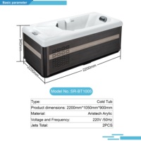 Baignoire glacée en acrylique multifonctionnelle promotionnelle avec WIFI et Bluetooth pour que les athlètes récupèrent et récupèrent