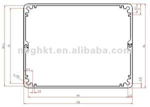 JH-6119 85*108*155mm chia loại dự án boxsheet kim loại ép đùn PCB nhà ở điện nhôm phân phối hộp bao vây - Product Image 6