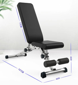 <span class=keywords><strong>ONESTAR</strong></span> SPORTS Gym – banc plat pliable de qualité pour l'entraînement de poids polyvalent et les exercices abdominaux - Product Image 1