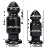 Dildo géant noir de 95 cm, plug anal extra-large et épais, jouet pour fisting, surdimensionné pour hommes, utilisation anale relaxante