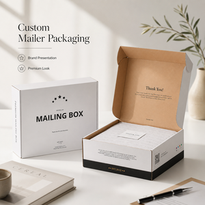 Mailing Box Rectangle Ivory Board Paperboard Liner Offset Printing High-End Mailer <b>Boxes</b> <b>Gift</b> Craft Use - Product Image 2