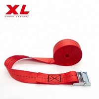 Correas de amarre sin fin de poliéster 100% de 25 mm (1 pulgada) con hebilla de leva de alta resistencia para carga, de fábrica OEM