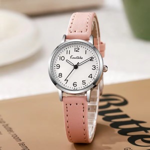 Reloj de cuarzo moderno para mujer, esfera redonda con números, informal - Product Image 4