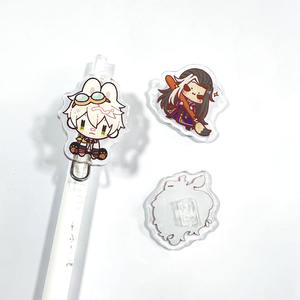 Clip in acrilico personalizzato Kuien con penna personalizzata <span class=keywords><strong>Anime</strong></span> stampato per ufficio prodotto in acrilico su penna con Design personalizzato - Product Image 4