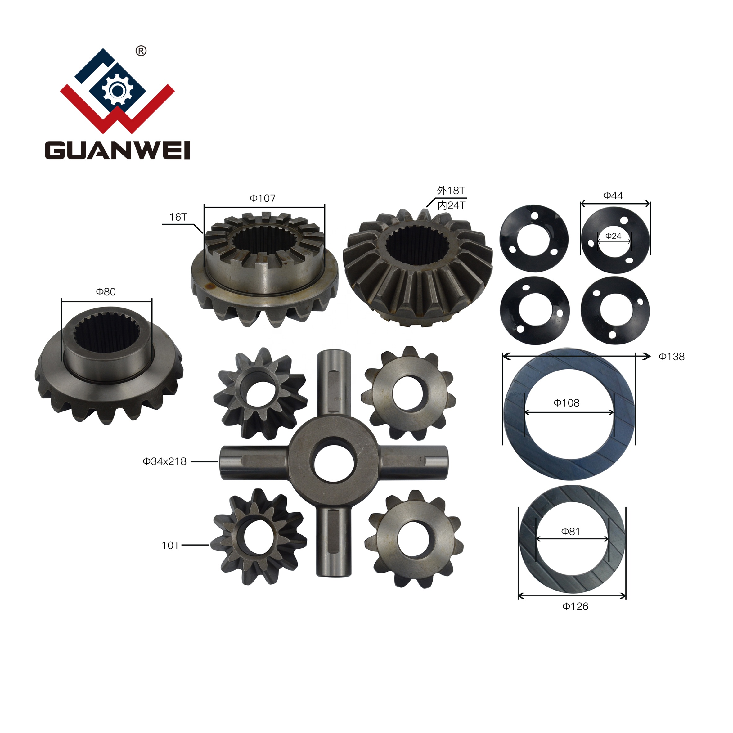 Differential Gears Parts Repair Kit OEM 0063944 for Scania