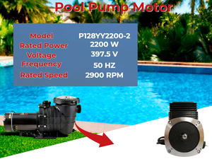 3HP Zwembadpompmotor voor 230-240V Vervanging ODM |   Eerlijke <span class=keywords><strong>3</strong></span>-fasen inductiemotor 397,5V 50Hz 2900RPM | TEFC koperdraad - Product Image 2