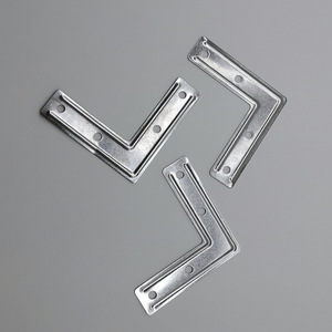 Extra Large <b>Silver</b> Angle <b>Bracket</b> Iron Sheet Right Angle Connector Durable General Use - Product Image 1