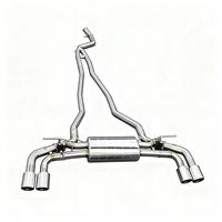 Tuyau d'échappement Catback DZ à haut débit, poli miroir, épaisseur 1,5 mm, pour G30 540i, kit silencieux de performance en acier inoxydable, garantie 3 ans